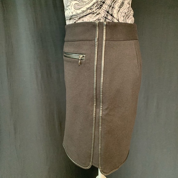 WHBM Faux Leather Trim Boot Skirt - Picture 3 of 6